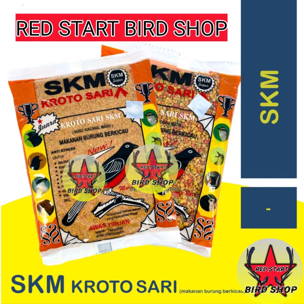 SKM KROTOSARI - VOER PAKAN BURUNG BERKICAU - SKM KROTO SARI KASAR &amp; SKM KROTO SARI HALUS