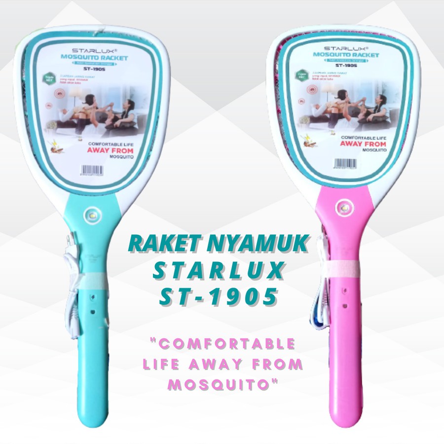 RAKET NYAMUK MOSQUITO STARLUX ST-1905 RECHARGEABLE PEMBASMI SERANGGA