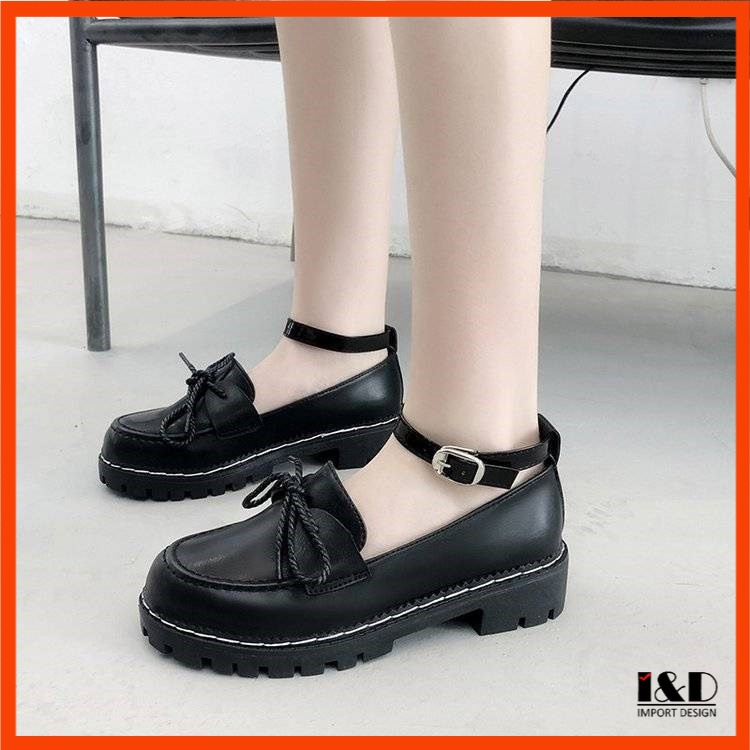 Agen [ Import Design ] Sepatu Wanita Docmart Hitam Sepatu Oxford Wanita Import Premium Quality Id144 6Wrlrjf11RLJey