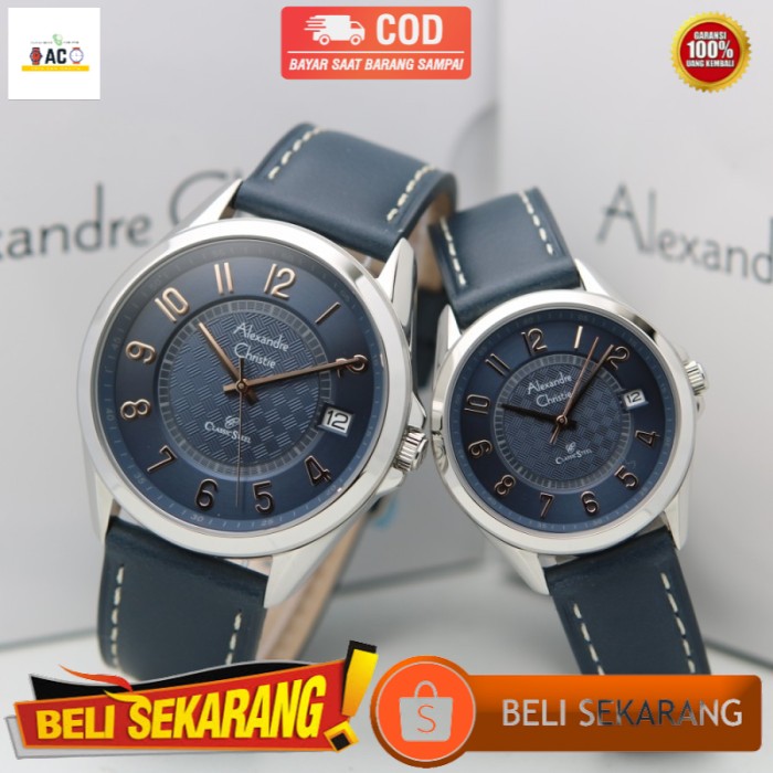 JAM TANGAN ALEXANDER CHRISTIE CRISTIE ALEXANDRE CHRISTIE CRISTIE COUPLE ORIGINAL AC8649