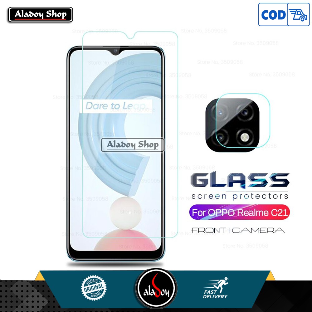 Tempered Glass Layar Clear + Tempered Glass Camera Realme C21 2021