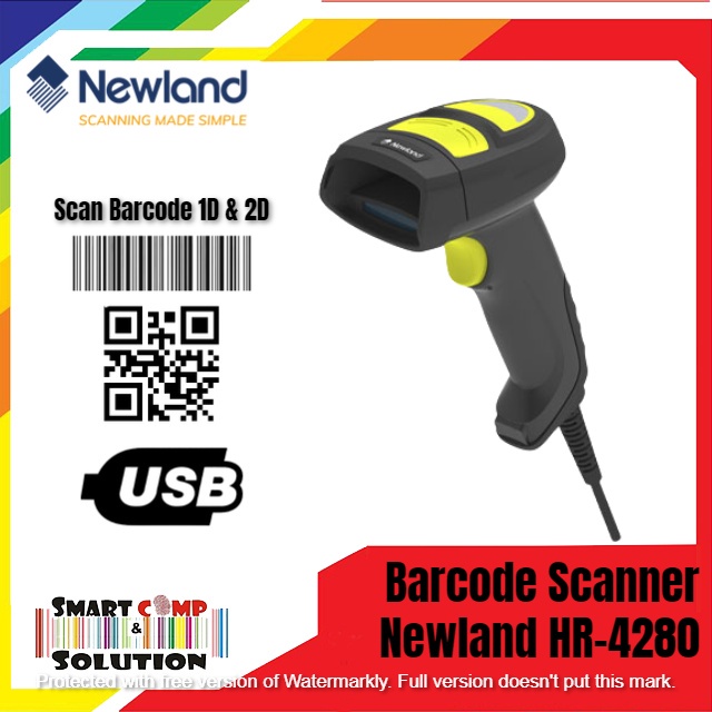 Barcode Scanner Newland HR-4280 2D QR Code Efaktur USB QRcode HR 4280