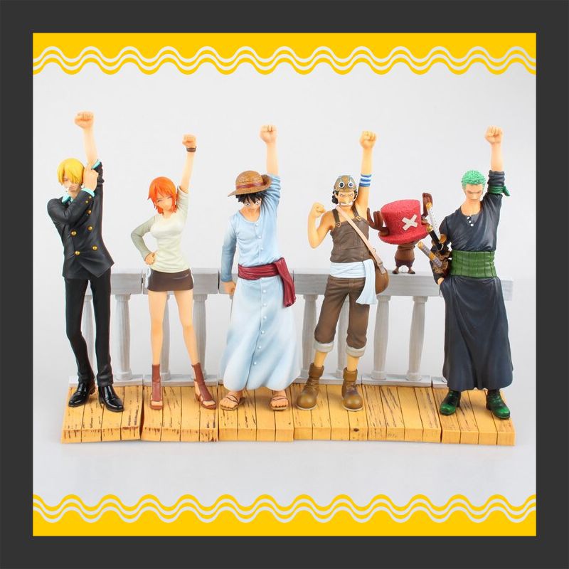 Action Figure Terbaru Anime One Piece 6 Pcs/set Dramatis Menampilkan 1st Musim Luffy Zoro Nami Usopp