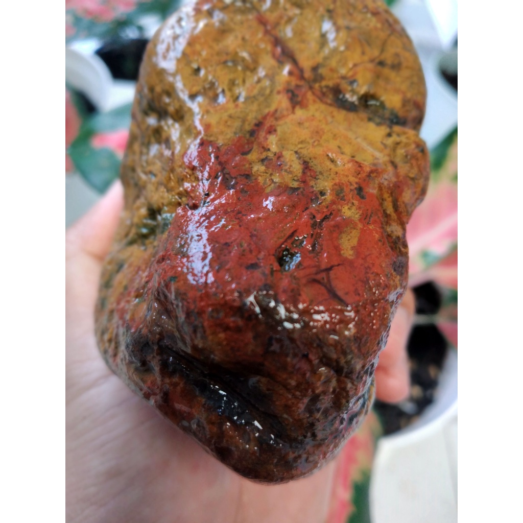 BAHAN BATU AKIK PANCAWARNA KLAWING T082