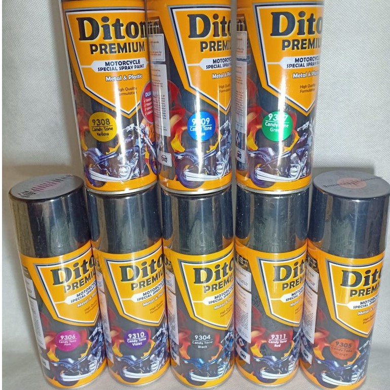 Pilox Pilok DITON Premium Candytone Candy Green Blue Red Pink Violet Yellow Orange Black (400cc)