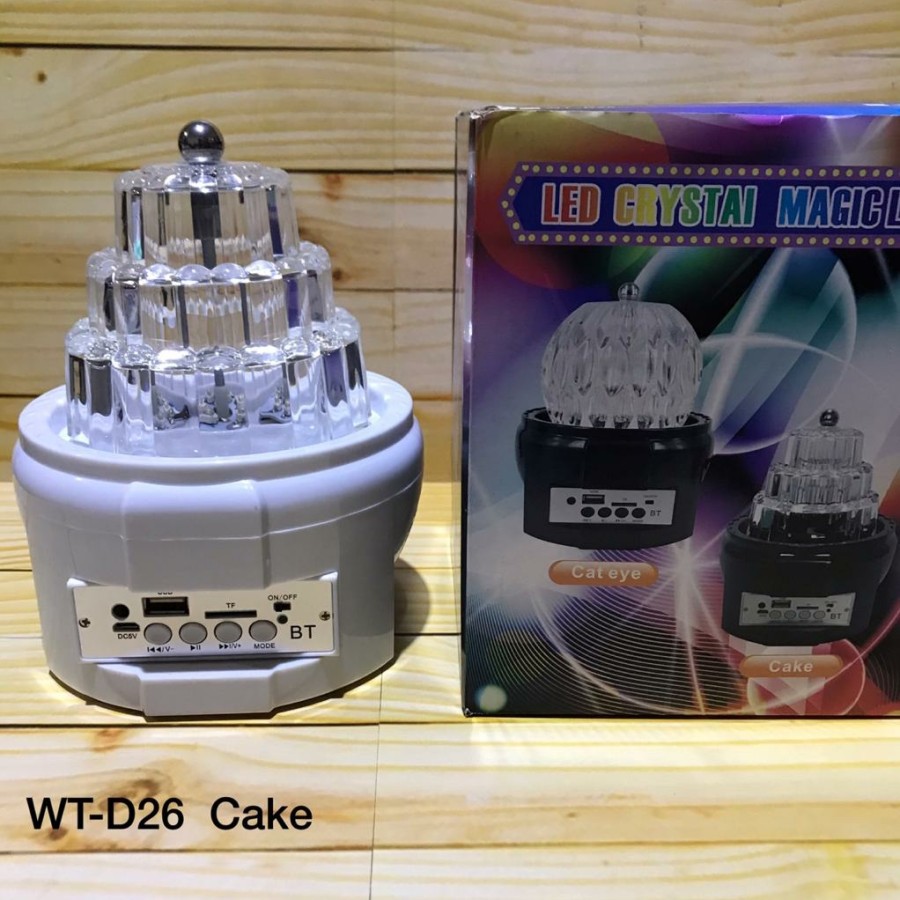 Speaker Bluetooth WR-D26 Cake Lampu Disco