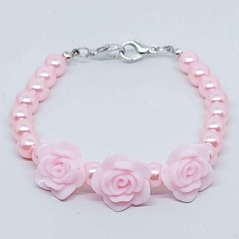 KONEKTOR MASKER HIJAB MUTIARA, PENGAIT MASKER HIJAB MUTIARA-Soft Pink