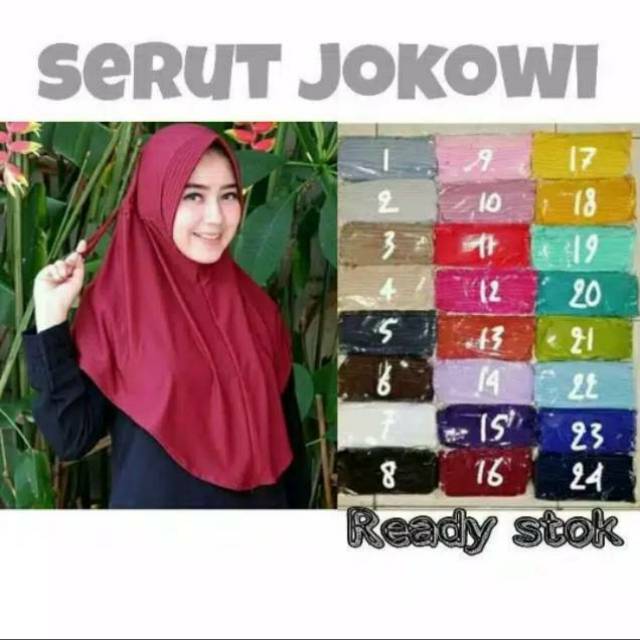 jilbab serut/serut jokowi/kerudung serut/kerudung serut jokowi