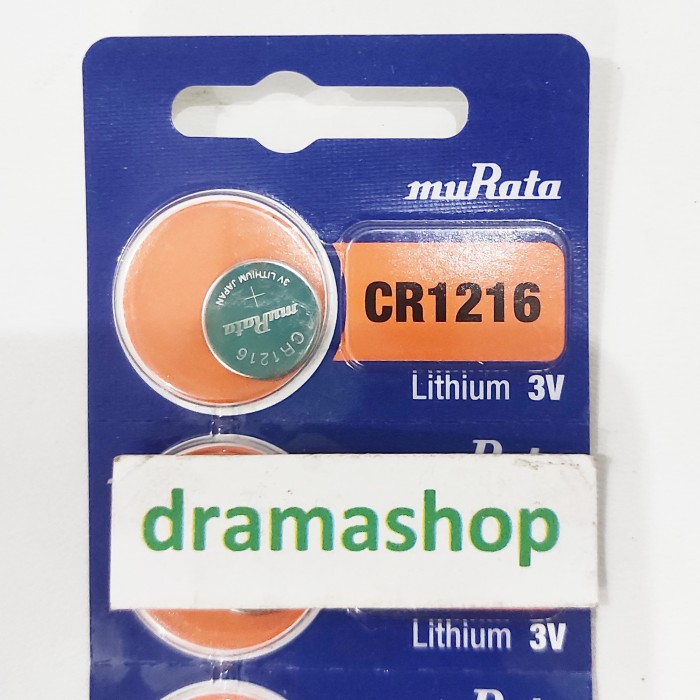Baterai Batre Jam Kancing Kalkulator CR1216 CR 1216 murata Original