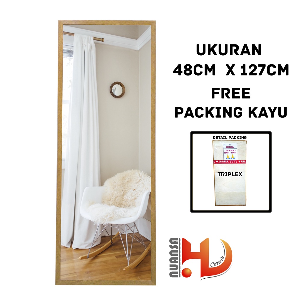 Cermin Gantung Dinding Frame - Cermin Rias Gantung - Cermin Dinding - Cermin Badan Gantung