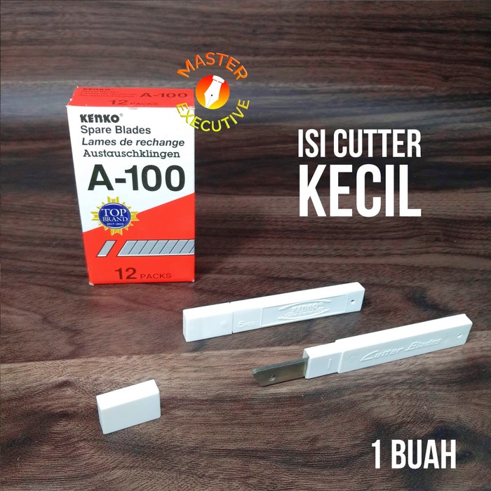 

kertas-pemotong- kenko isi cutter kecil / small spare blades a 100 -pemotong-kertas.
