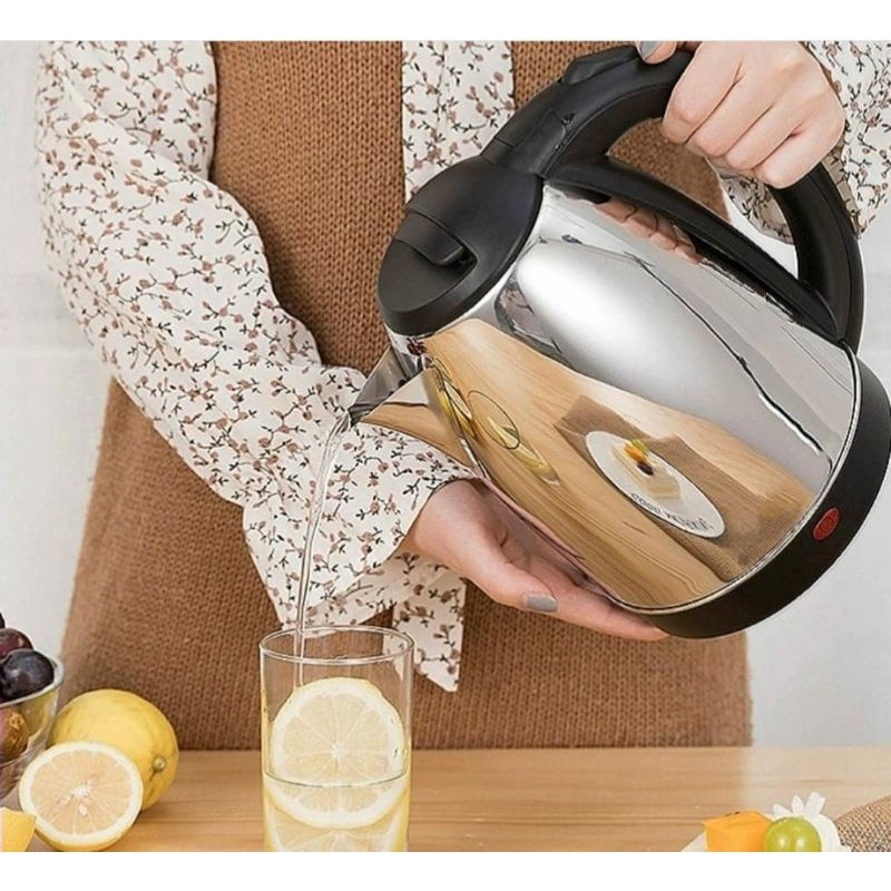 Teko Listrik SQ Stainless Steel Pemanas Air Kettle Kapasitas Listrik