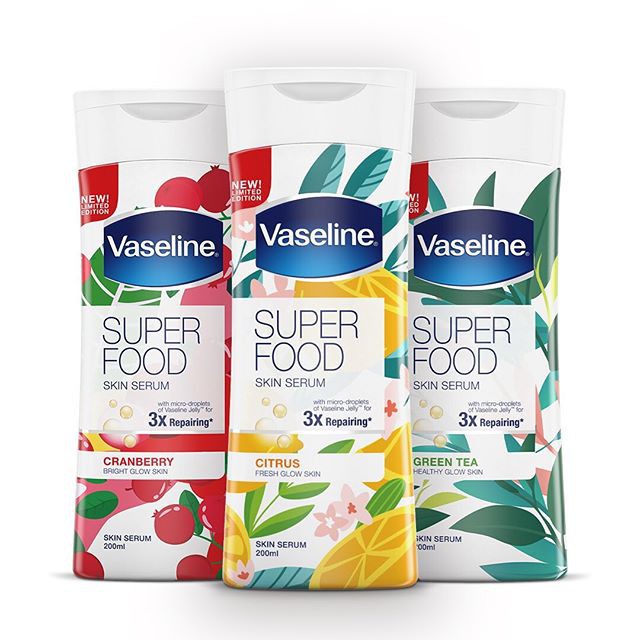 Vaseline Superfood Skin Serum Glowing Body Lotion 200 ml