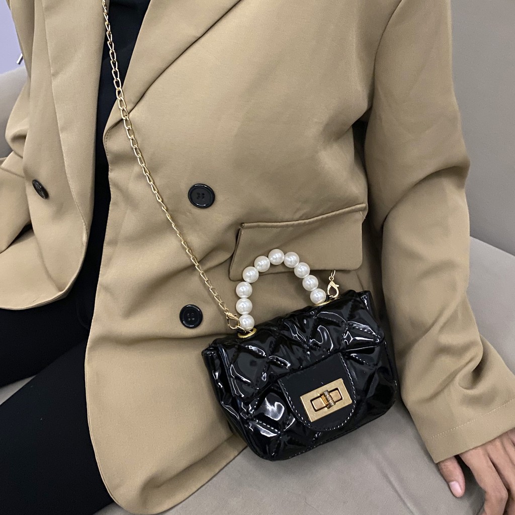 Slingbag Olin Pearl - Tas Selempang Wanita Rantai