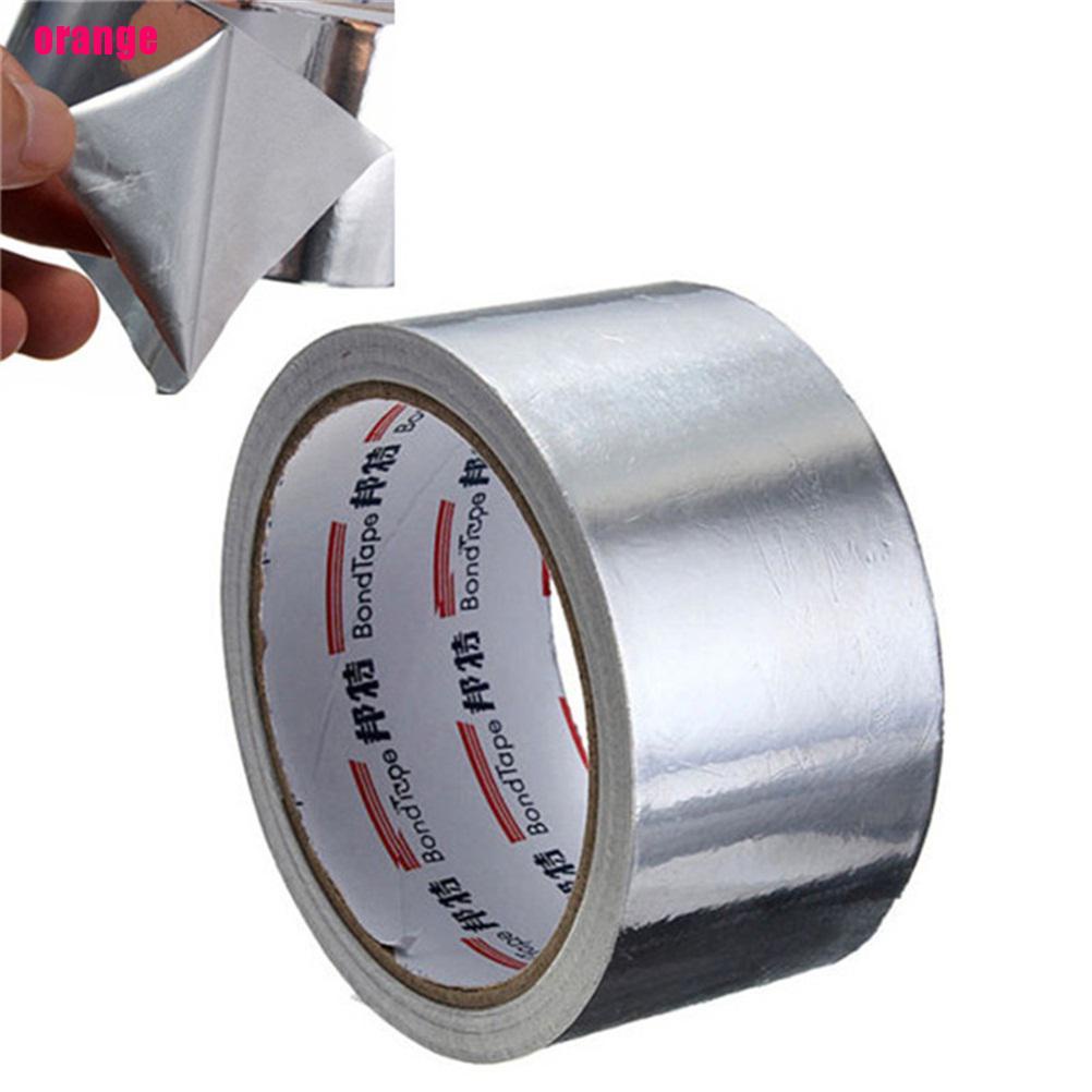 Tape Perekat Bahan Aluminum Foil Ukuran 5cm X 17m Tahan Panas Untuk Perbaikan