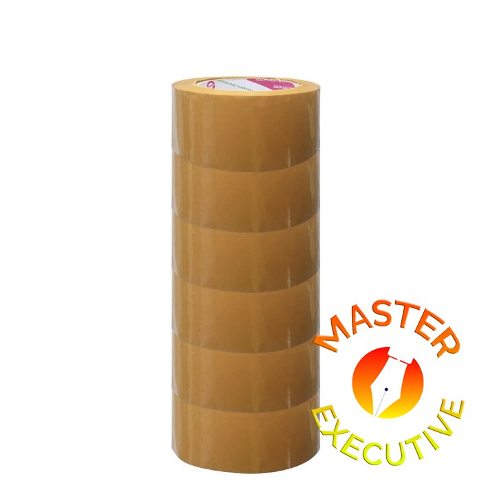 [Roll] Lakban Coklat Daimaru 90 Yard / OPP Tape / Plakban Isolasi Solatip