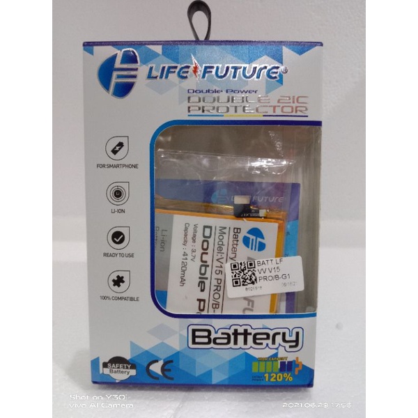 BATRE DOUBLE POWER VIVO V15 PRO/B-G1 LIFE FUTURE