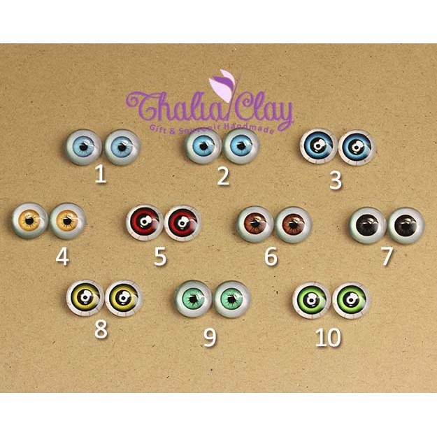 BOLA MATA BONEKA BOLA MATA FIGURE CLAY EYE CHIP GLASS EYE BALL BJD BLYTHE 12MM