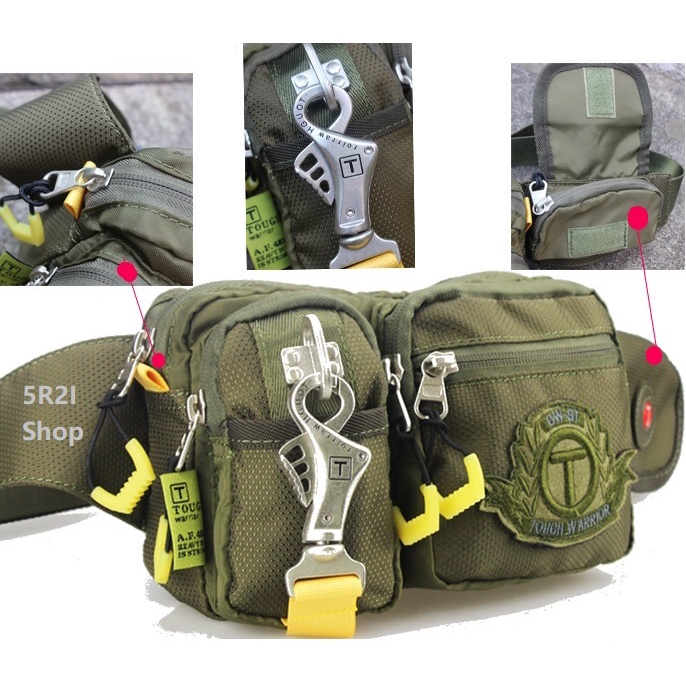 Tas pinggang ORIGINAL TOUGH WARRIOR 5591 tough army jeansmith taktikal bag waistbag