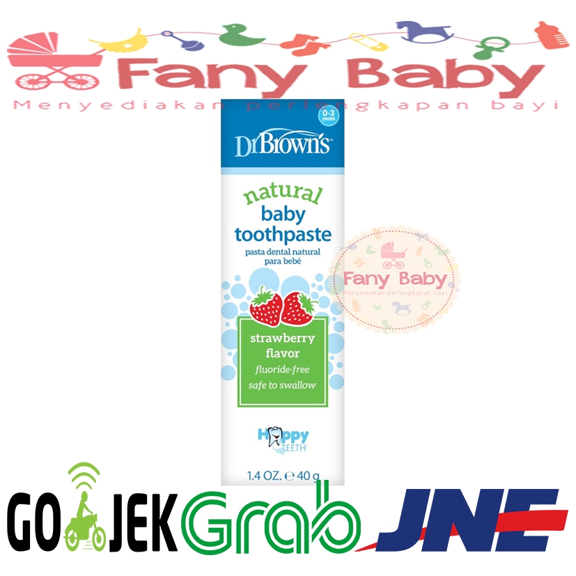 Jual Dr Brown's Natural Baby Toothpaste 40gr Strawberry Shopee Indonesia
