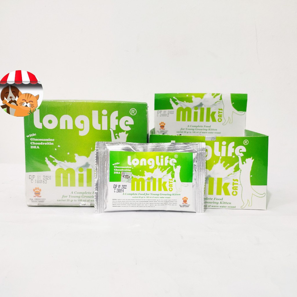 Susu Longlife Food For Young Growing Kitten Dus - Susu Anak Kucing Long Life