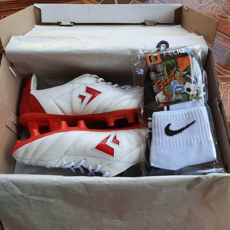 (free socks) Sepatu Sepakbola SEVSPO Kempo FG - Calf Leather / Kulit Sapi + syn