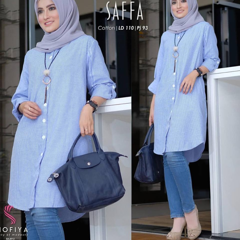 Import Premium Saffa Tunik Katun Salur jepang Terjual Cepat ✪