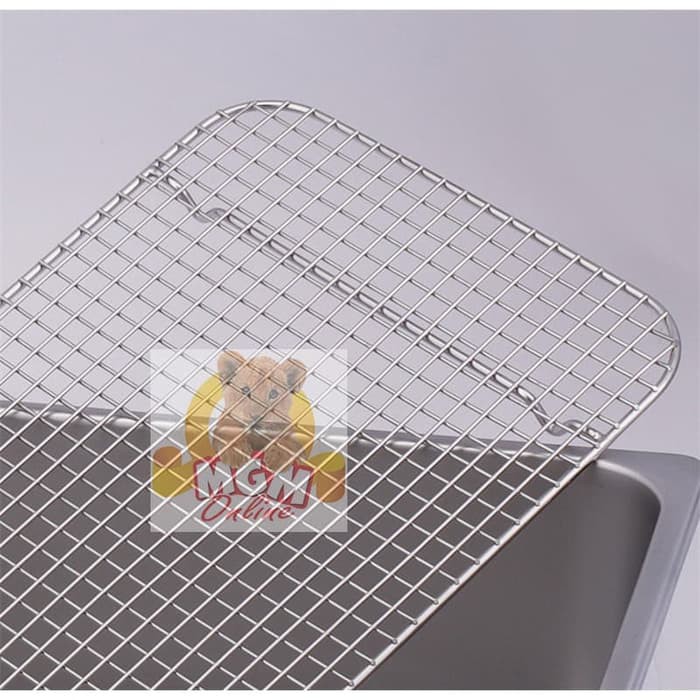 40x25 Stainless Wire Mesh Peniris gorengan / BBQ grill / tatakan kue