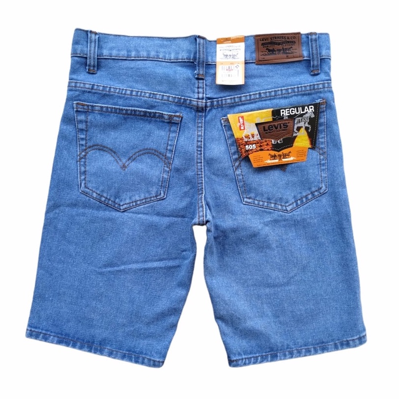 Celana Pendek Pria Bahan Denim Tebal Celana Jumbo Pendek Pria Size 33 - 44