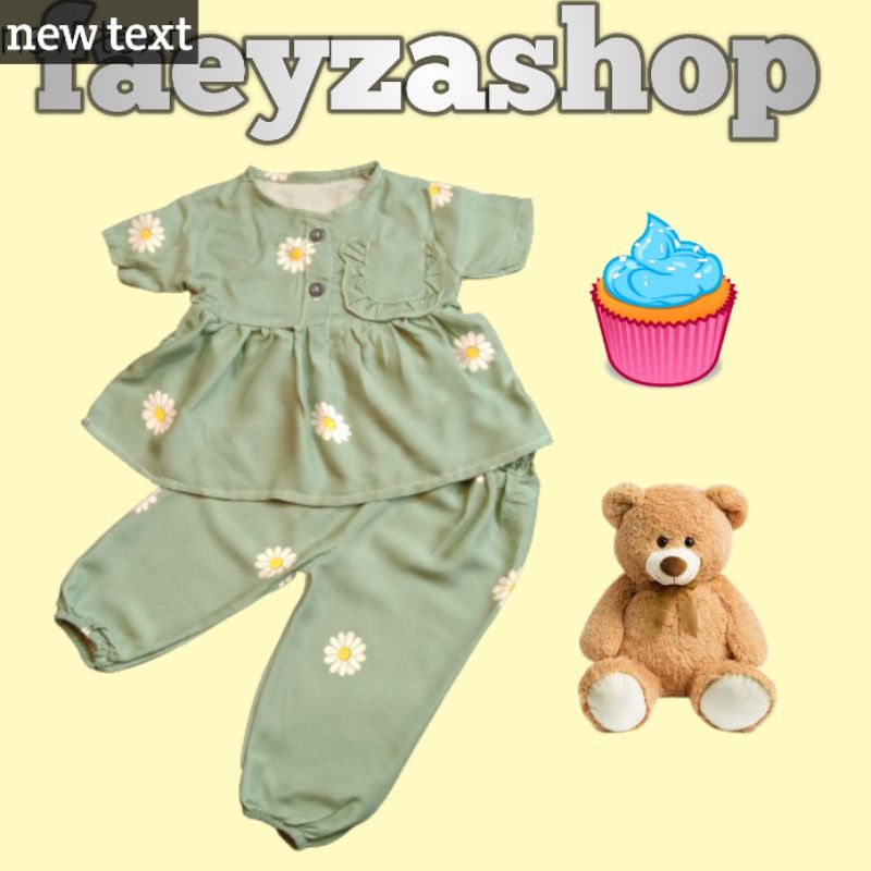 Setelan Rayon Anak perempuan Baju Anak Perempuan 1 2 3 tahun Baju Bayi Perempuan  Setelan Tie Die An