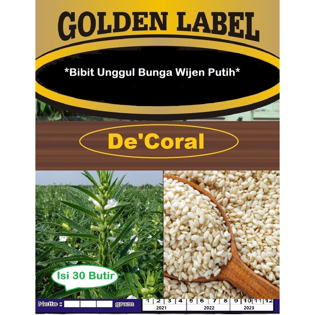 Bibit Unggul Bunga Wijen Putih | Benih Bunga Wijen Putih | Wijen Putih
