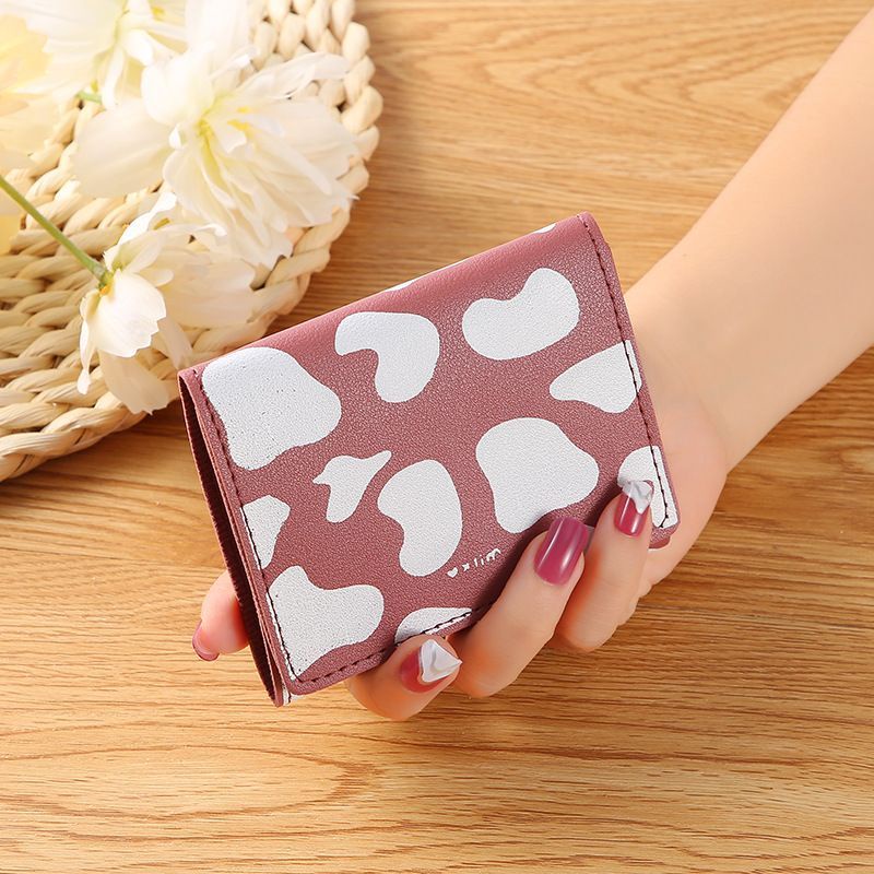 Dompet Wanita Lipat Moo Model Pendek Import Korea Lucu / Dompet Cewek Murah