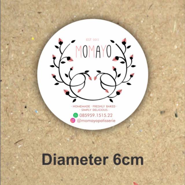 

STIKER LABEL BULAT Dia. 6 cm 28 pcs