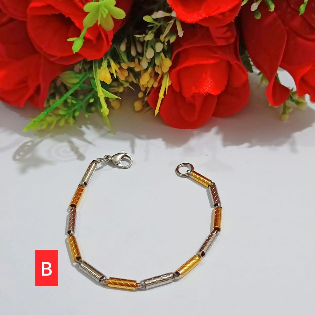 Gelang Dewasa Titanium Anti Karat (COD)