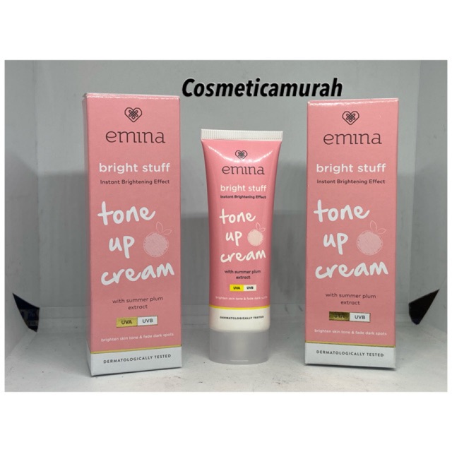 (un,cx) EMINA BRIGHT STUFF TONE UP CREAM 20 ML - BRIGHT FLASH OXYBIONE NIACINAMIDE