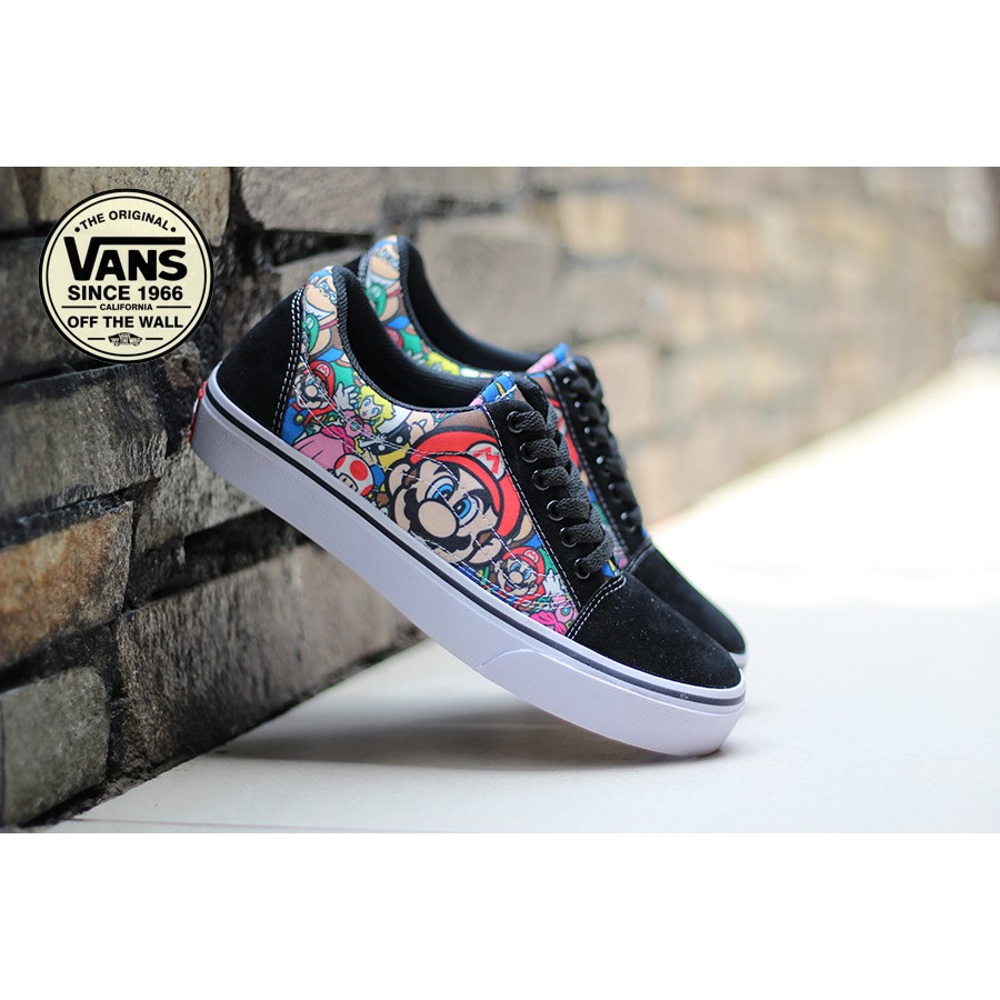 COD !! VANS OLD SKHOOL MOTIF SEPATU SNEAKERS PRIA TERLARIS MURAH