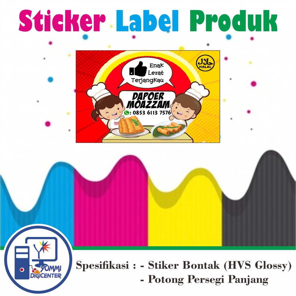

100pcs Sticker Label Produk Olshop Online Shop Persegi Panjang
