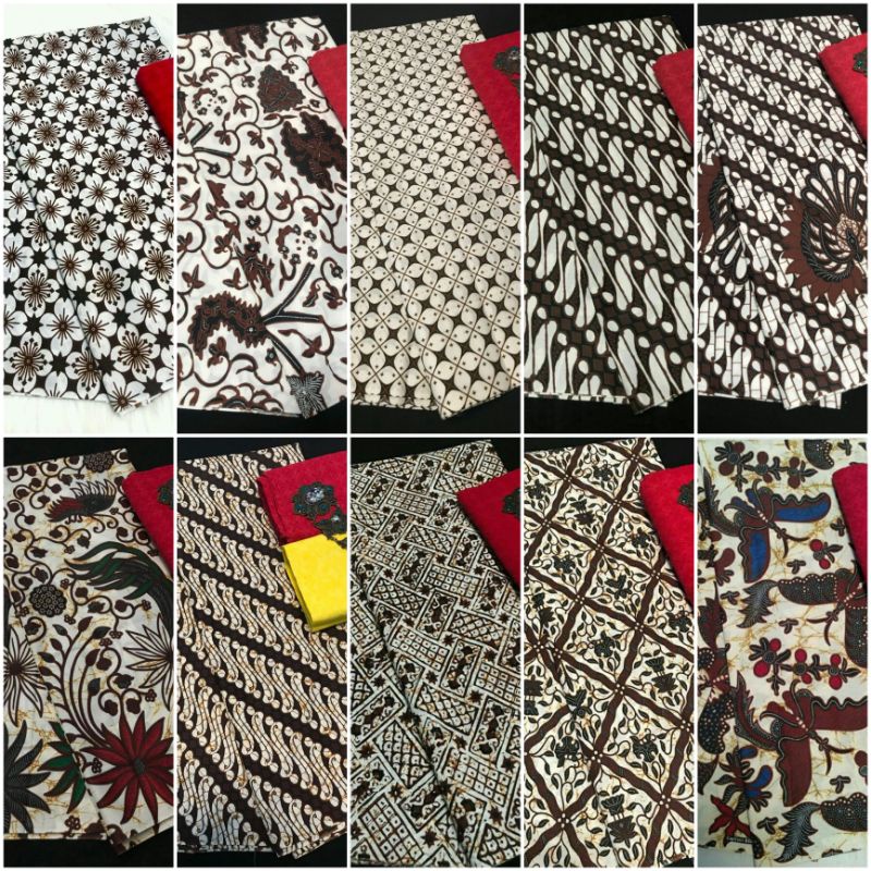 KAIN BATIK HALUS WARNA HITAM COKLAT / KAIN JARIK ALUSAN Kebat