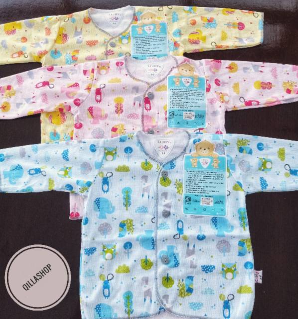 Baju bayi Libby (3 pcs) 0-3, 3-6bln