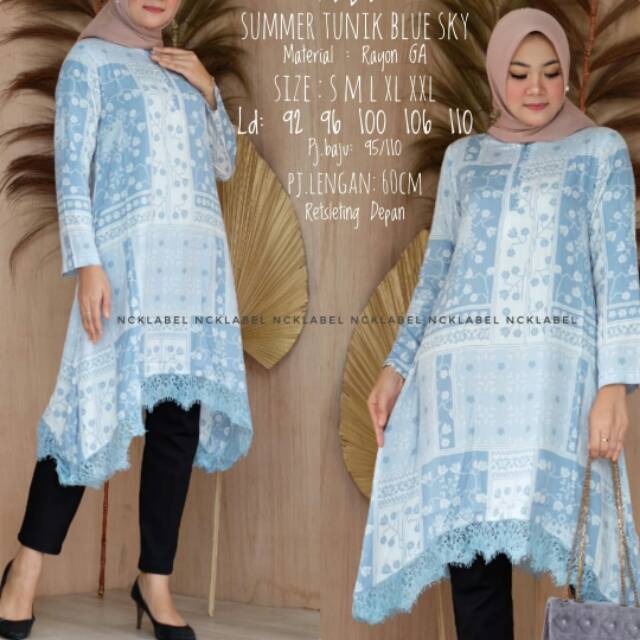 SUMMER TUNIK ORI NCK LABEL