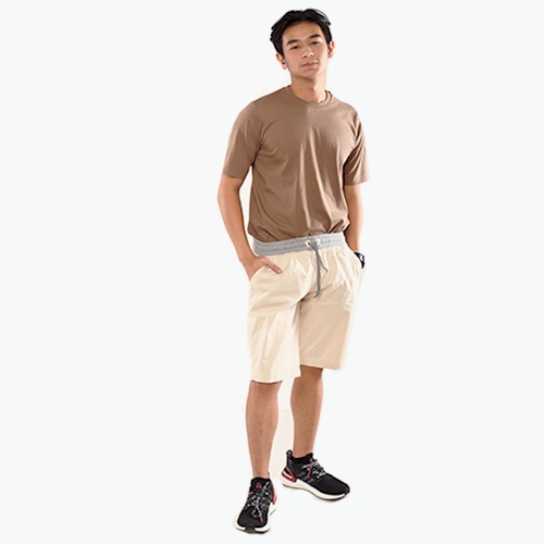 DEVAGO Celana Pendek Pria Katun Chino Premium Andre Reebing Ori Sport Casual Adem Nyaman M - 4XL