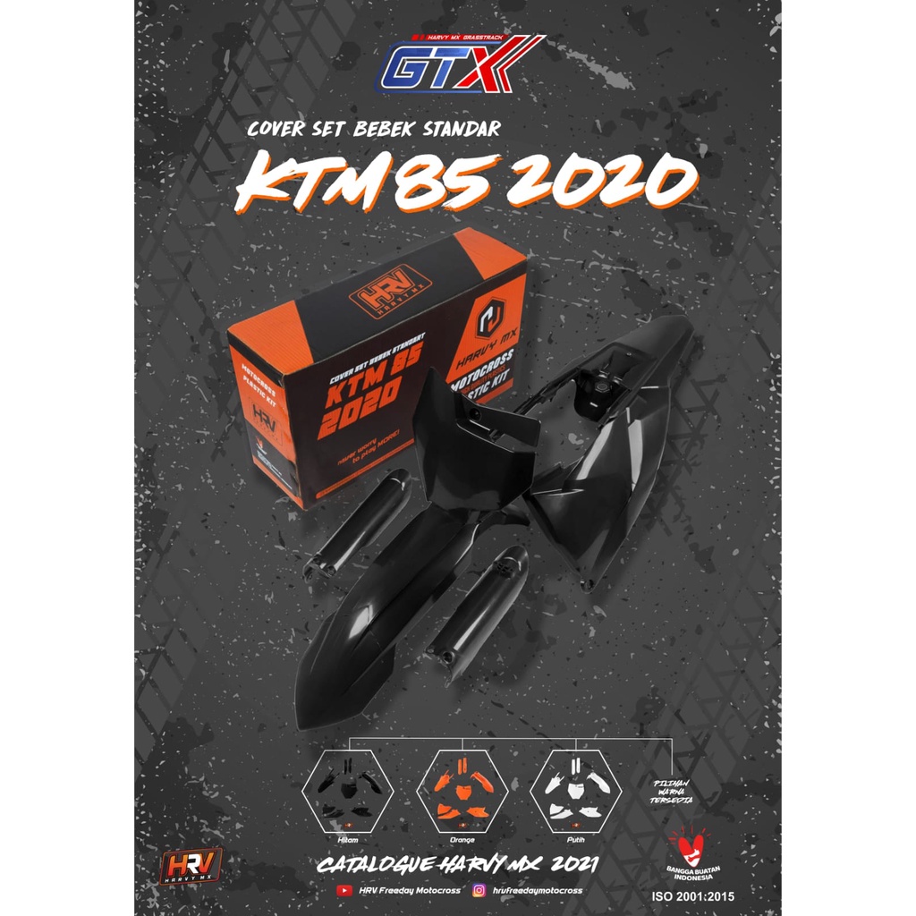 Cover Set HRV Tutup Body Set Trail Cross KTM 250 2017 KTM 85 2020 Bebek HRV