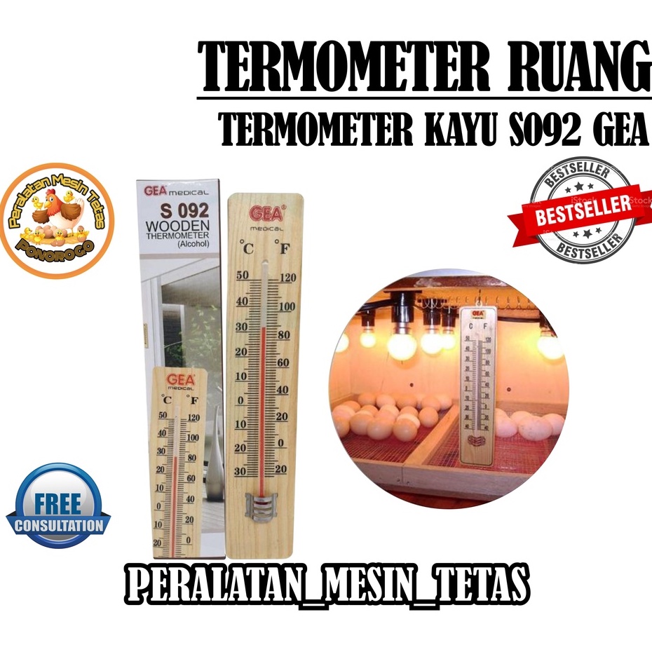 Termometer Termometer S092 untuk Mesin Tetas Dan Ruangan