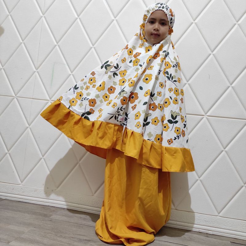 Mukena Anak 10 Tahun / Mukena Anak Murah / Mukena Anak Perempuan Bahan Katun