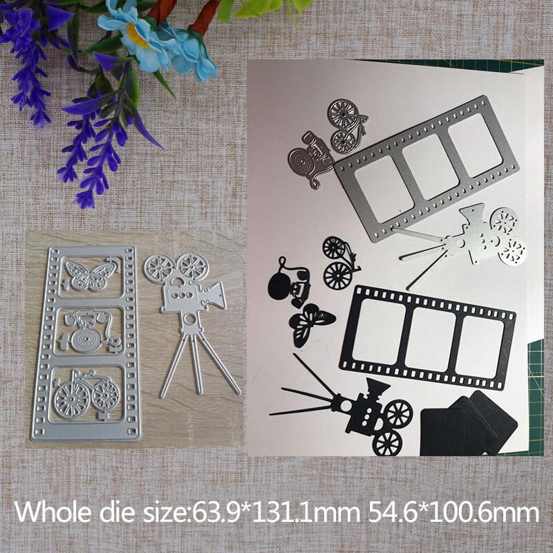 New Arrival Projector Bike Telephone Cutting Dies Stencil DIY Scrapbooking Photo Album