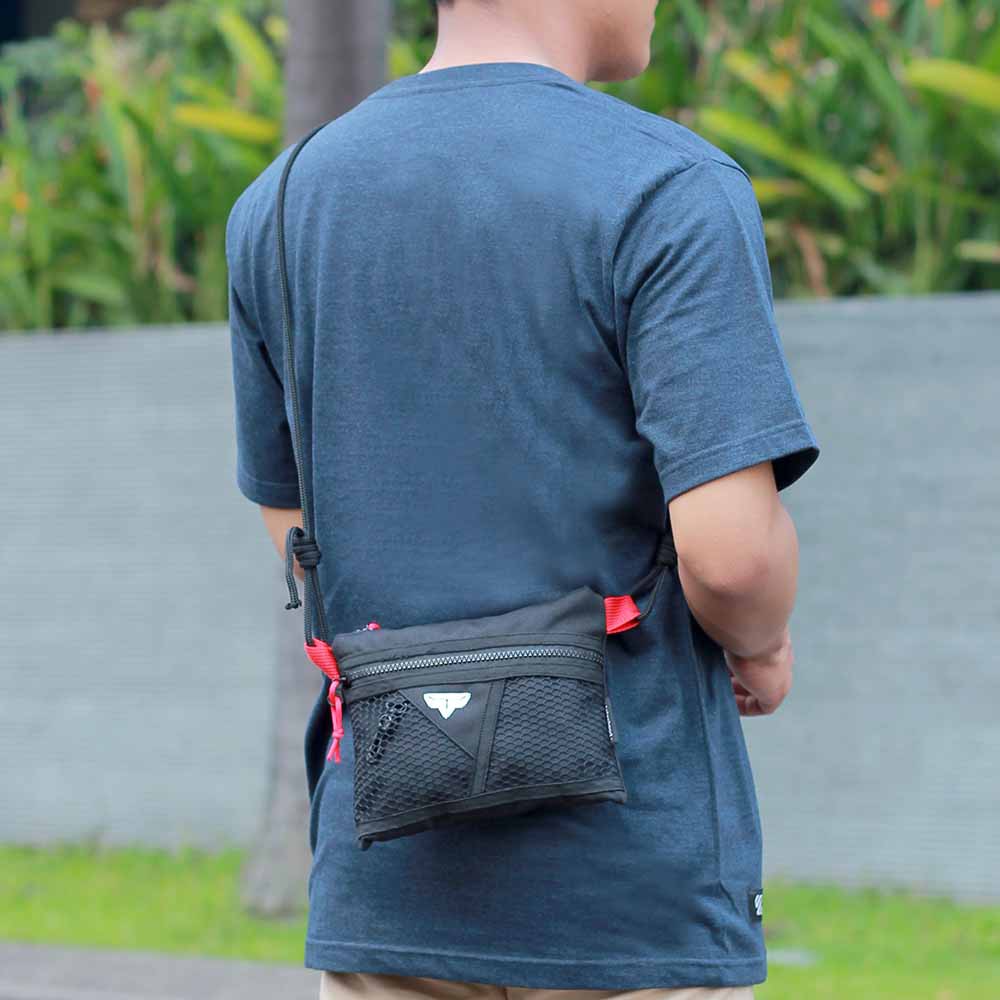 Tas Sling Bag Sacoche - Tas Selempang Handphone Mini Bag Pria Keren Slingbag Kecil Terbaru