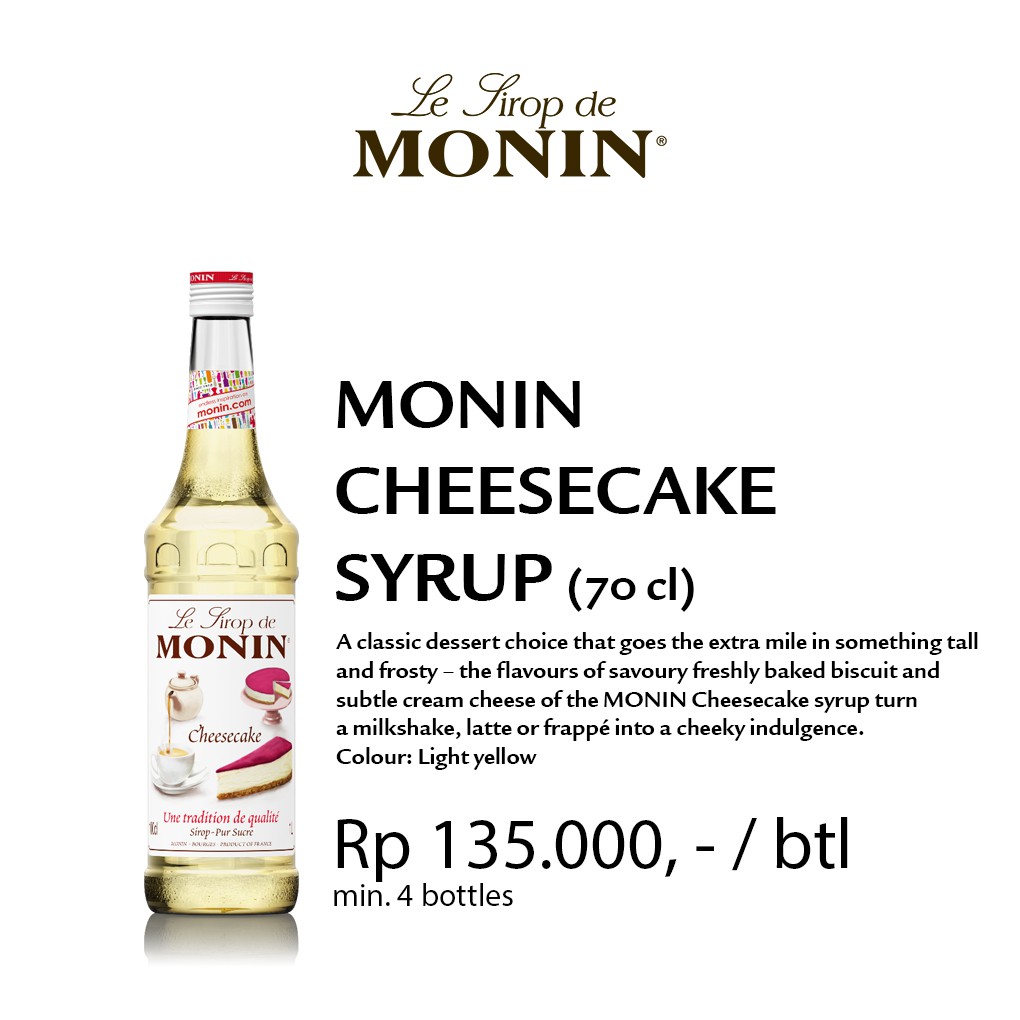 

Monin Syrup Cheesecake