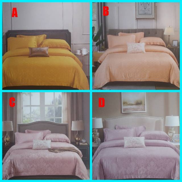 Bed Cover Kingkoil Sutra Tencel Jackquard Ukuran Sprei 180 x 200 | 160 x 200 | 200 x 200