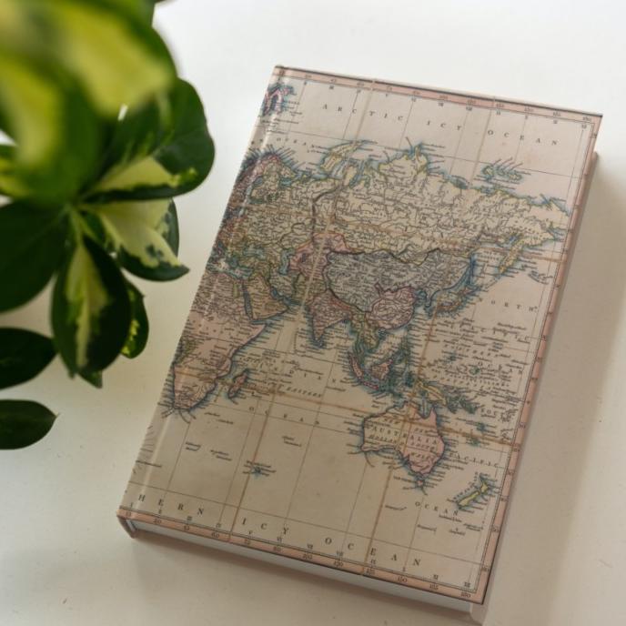 

[[COD]] Buku Planner Notebook Journal Agenda, Polos dan dotted World Map EKSLUSIF Kode 264