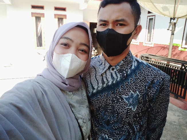 Gamis Batik Couple Aleena | Gamis Couple Modern ( Free Jilbab )